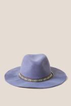 Francesca's Joss Aztec Panama Hat - Gray