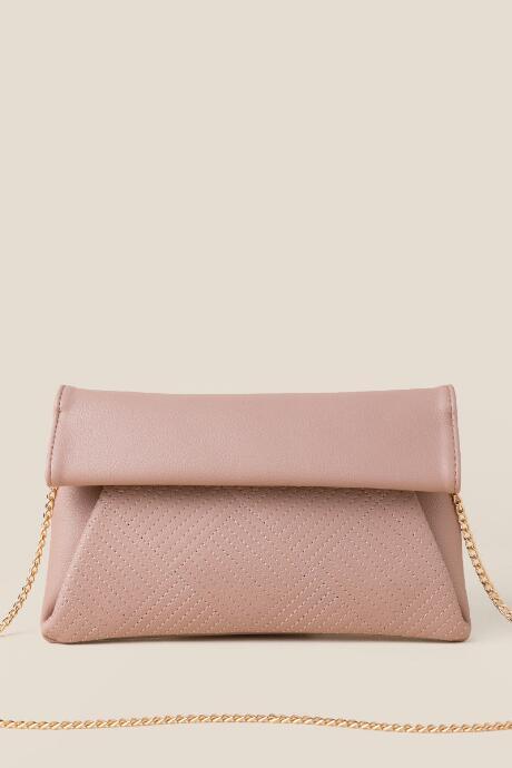 Francesca's Lily Fold Over Clutch - Mauve