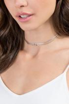 Francesca's Alba Choker Necklace Set - Mixed Plating