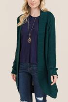 Alya Elin Cocoon Sweater Wrap - Hunter Green