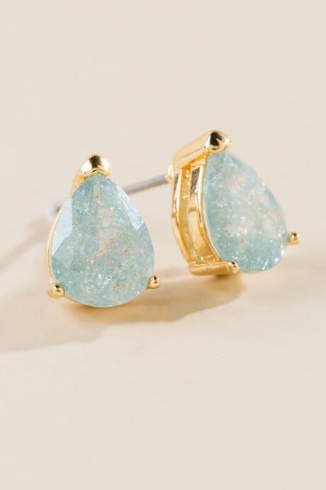 Francesca Inchess Camilla Teardrop Studs - Periwinkle