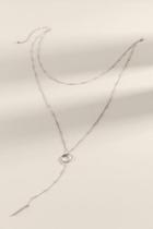 Francesca's Kaelyn Layered Y-neck - Silver