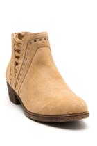 Sugar Sgr-threaded1 Cut Out Ankle Boot - Natural