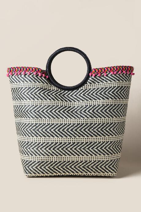 Francesca's Shiloh Tribal Tote - Black