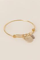 Francesca's Gemini Zodiac Charm Bracelet - Gold