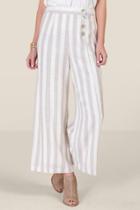 Francesca's Cecilia Button Front Pants - Sand