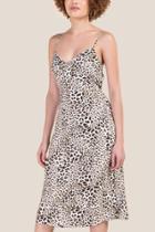 Francesca's Carey Leopard Midi Dress - Leopard