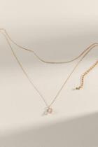 Francesca's Hetty Cubic Zirconia Layered Necklace - Gold