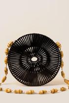 Francescas Peru Bamboo Circle Crossbody - Black
