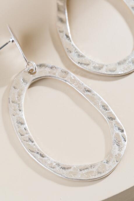 Francesca's Lexi Metal Statement Earring In Silver - Silver