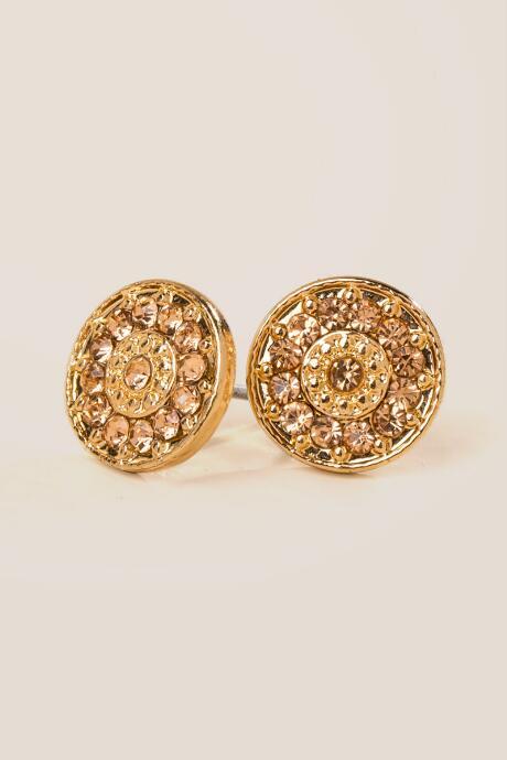 Francesca Inchess Braylee Crystal Studs - Gold