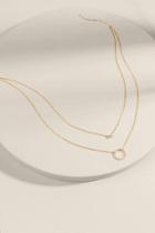 Francesca's Miranda Delicate Layered Necklace - Gold