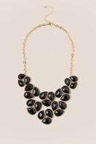Francesca Inchess Cassidy Facet Statement Necklace In Black - Black