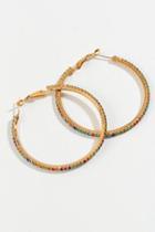 Francesca's London Rainbow Pav Hoops - Multi