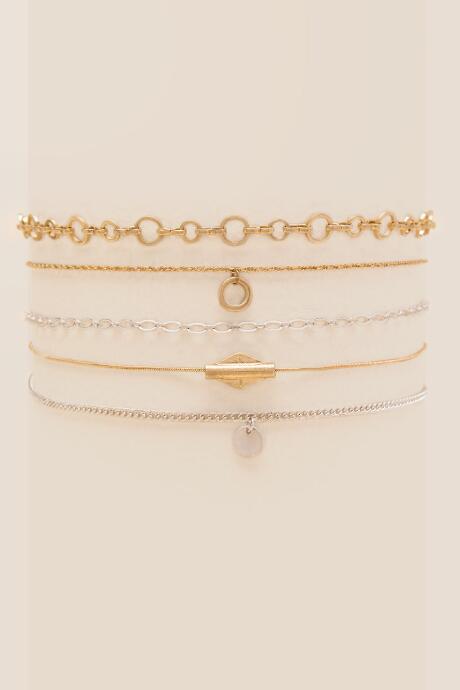 Francesca's Ariella Choker Set - Mixed Plating