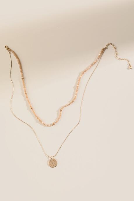 Francesca's Angie Beaded Layered Necklace - Topaz