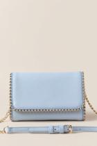 Francescas Juliet Mini Beaded Clutch Crossbody - Light Blue
