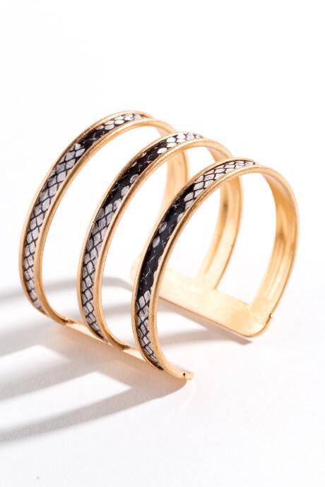 Francesca's Athena Snake Cuff - Gold