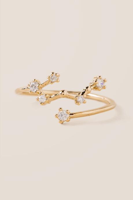 Francesca's Taurus Constellation Ring In Gold - Gold