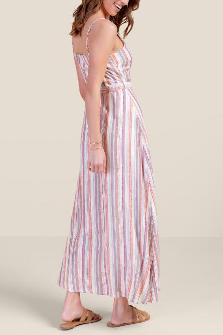 Francesca's Brooklyn Button Front Maxi Dress - Ivory