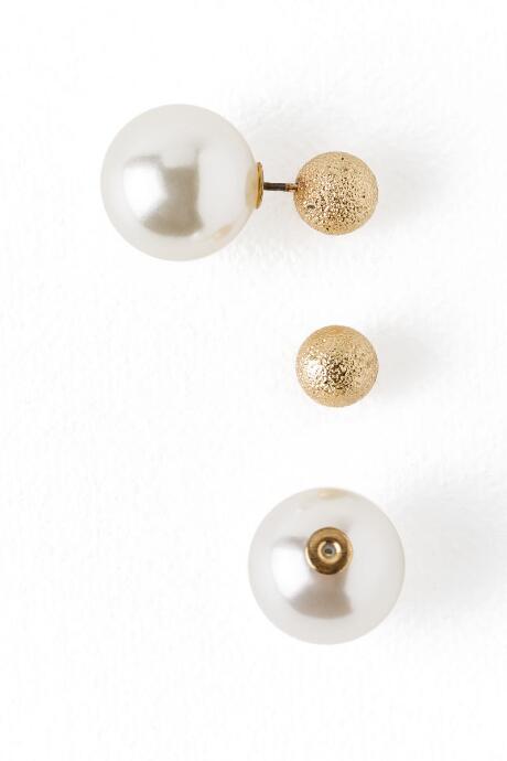 Francesca's Mackenzie Pearl Back Stud Earring - Pearl