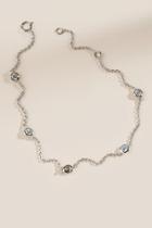 Francesca's Marley Crystal Bracelet - Silver