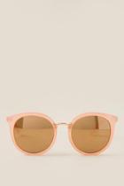 Francescas May Beth Round Sunglasses - Blush