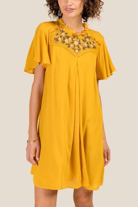 Francesca Inchess Yvonne Shift Dress - Marigold
