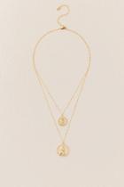 Francesca's Gemma Layered Coin Necklace - Gold