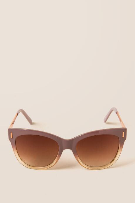 Francesca's Harper Ombr Sunglasses - Lavender