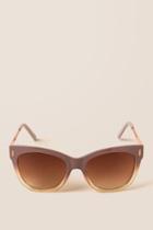 Francesca's Harper Ombr Sunglasses - Lavender