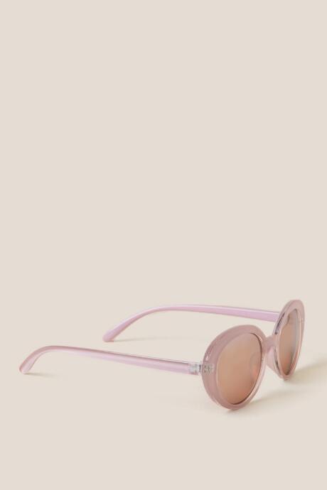 Francesca's Proxy Oval Sunglasses - Blush
