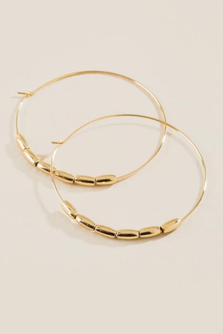 Francesca's Maci Hoop Earrings In Gold - Gold
