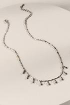 Francesca's Ashlyn Teardrop Linked Pendant Necklace - Silver