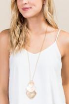 Francesca's Kara Pendant Necklace - Gold