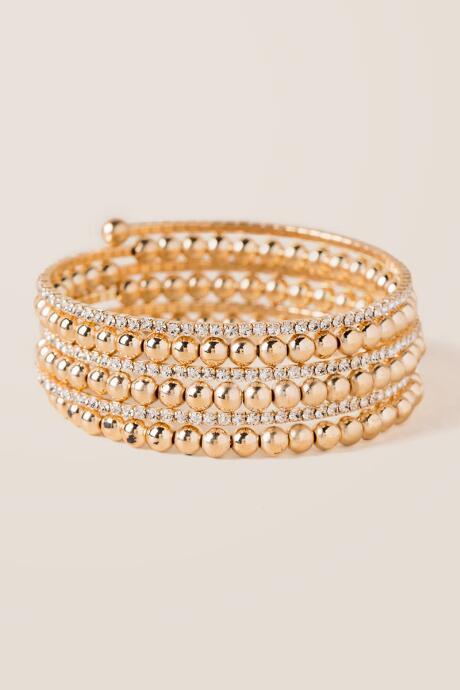 Francesca's Callie Coil Bracelet - Gold