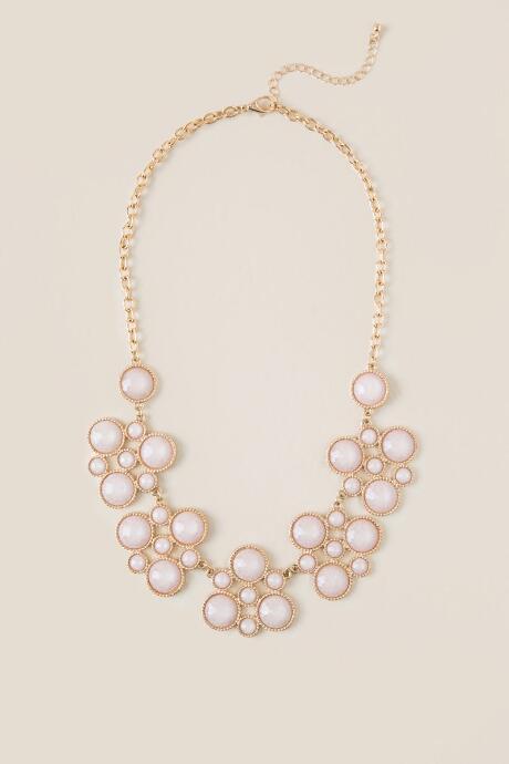 Francesca Inchess Cassidy Bubble Statement Necklace - Crisp Champagne