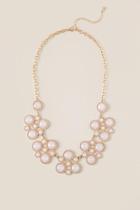 Francesca Inchess Cassidy Bubble Statement Necklace - Crisp Champagne