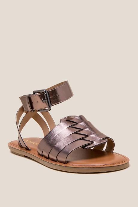 Francesca Inchess Minnie Woven Strap Sandal - Bronze