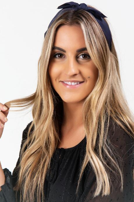 Francesca's Alice Structured Top Headband - Navy