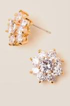 Francesca's Marnie Flower Stud Earring - Crystal