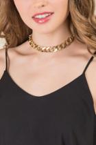 Francesca Inchess Kiara Curb Chain Choker - Gold