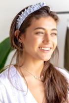 Francesca's Millie Blue Pearl Headband - Blue