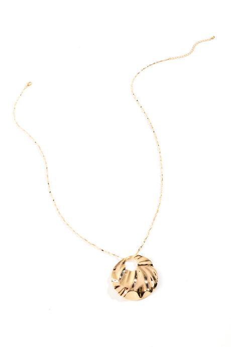 Francesca's Cheyenne Coin Drop Necklace - Gold