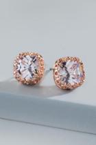 Francesca's Brinkley Crown Cast Stud Earrings - Crystal
