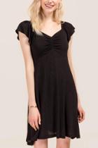 Francesca Inchess Coralee Short Sleeve Shift Dress - Black