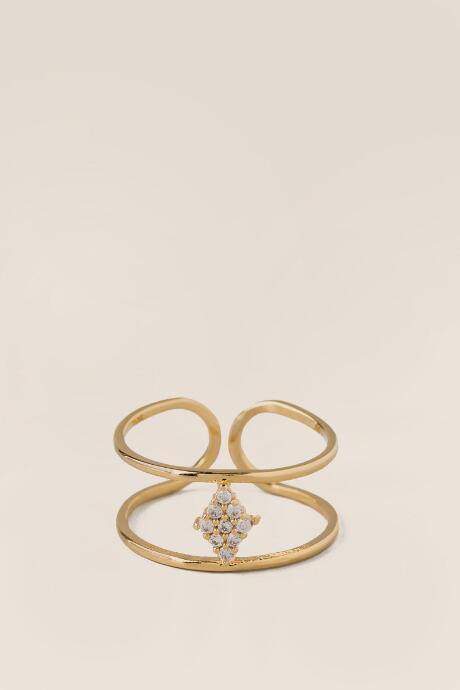 Francesca's Sawyer Cubic Zirconia Ring - Gold