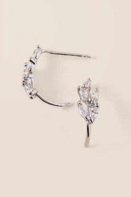 Francesca's Skyler Cubic Zirconia Stud Earring - Silver