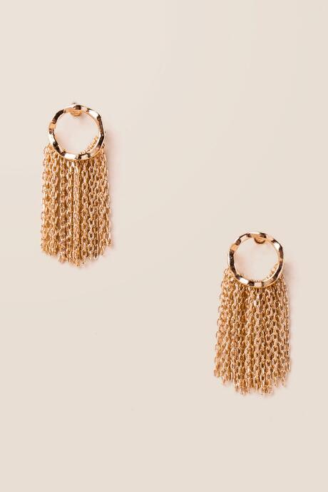 Francesca's Theodosia Circle Chain Drop Earring - Gold
