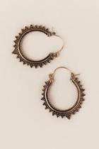 Francesca's Melinda Burst Hoop Earring - Bronze